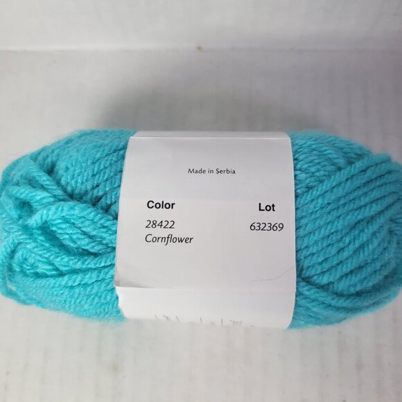 Lot of 10 Mini Skeins Knit Picks Brava Blue & Green Worsted Weight Yarn - Picture 6 of 16